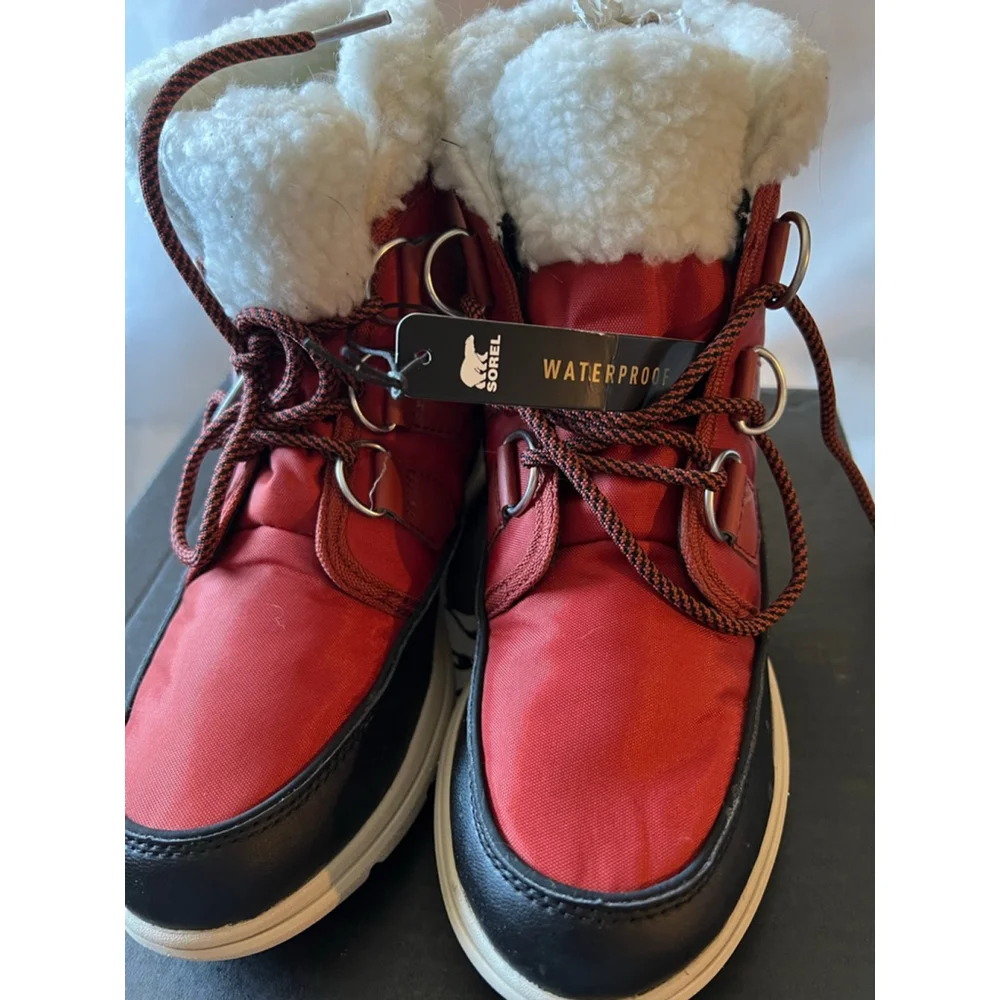 NWT Sorel Explorer Carnival Waterproof Boot RUST Women Size 7.5/UK 5.5/ EUR 38.5